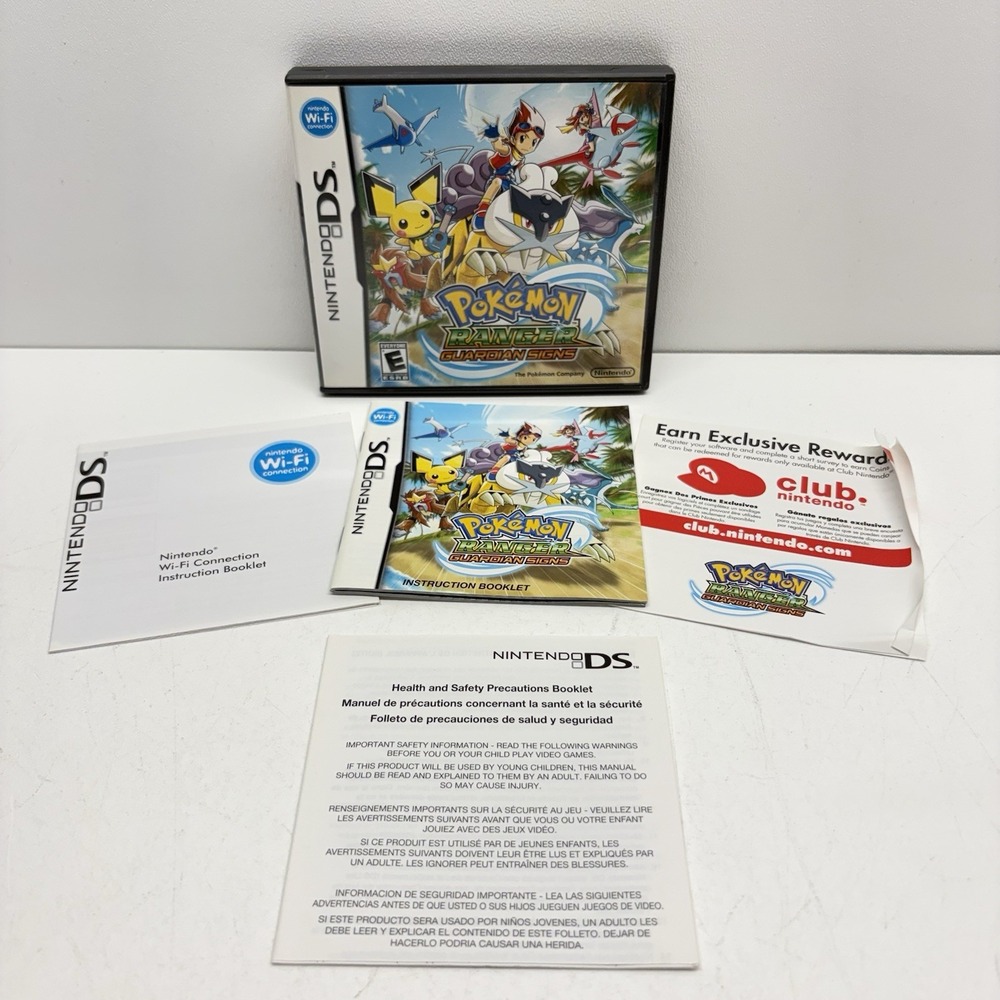 Pokemon Ranger Guardian Signs Nintendo DS Case And Manual Only NO GAME